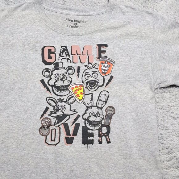 Five Nights at Freddy's Game Over Short Sleeve Boys Graphic T-Shirt Size Large - Picture 2 of 11